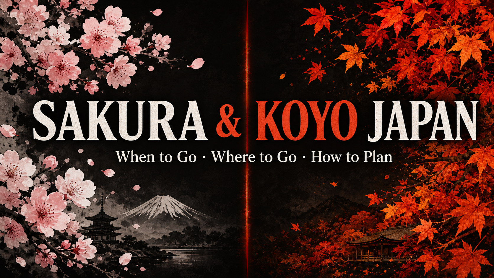 Cherry blossoms and autumn foliage in Japan — seasonal travel planning guide