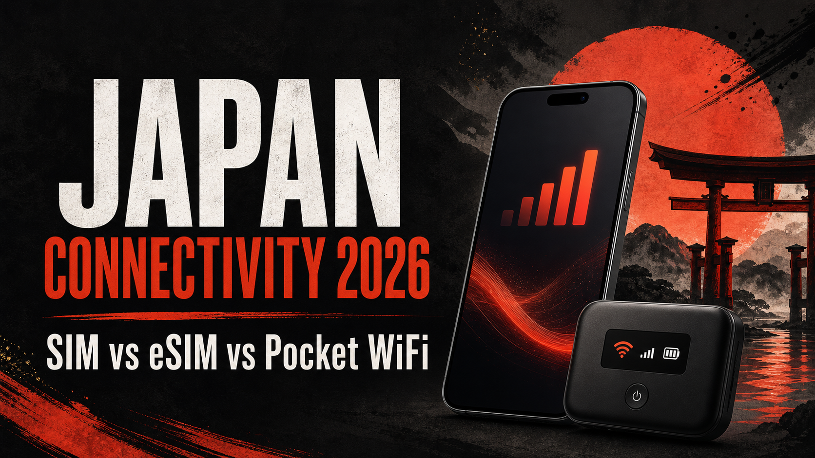 เปรียบเทียบตัวเลือกเน็ตในญี่ปุ่นสำหรับนักเดินทางไทย — โรมมิ่ง, eSIM, Pocket WiFi